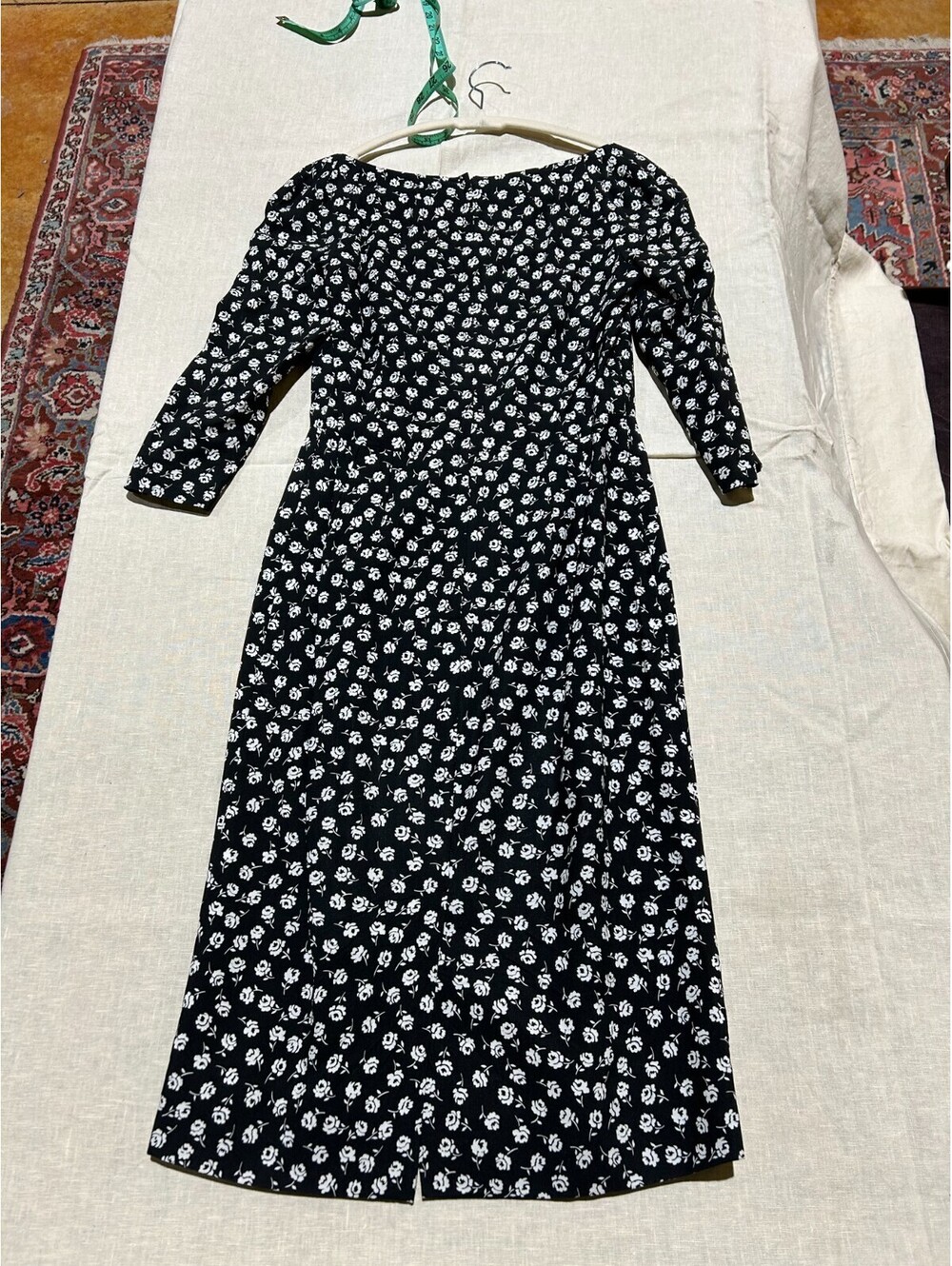 Vintage Dolce & Gabbana Flower Print Square Neck Dress Size 8 - Picture 4 of 9